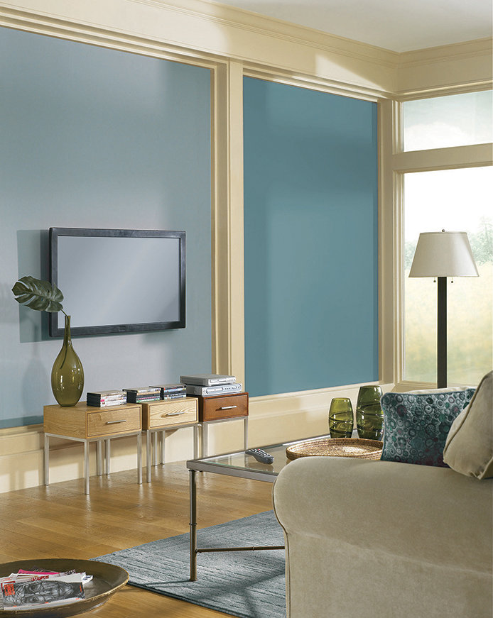 Satin Paint Finish is Great for Family Rooms
